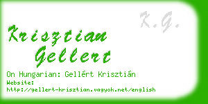 krisztian gellert business card